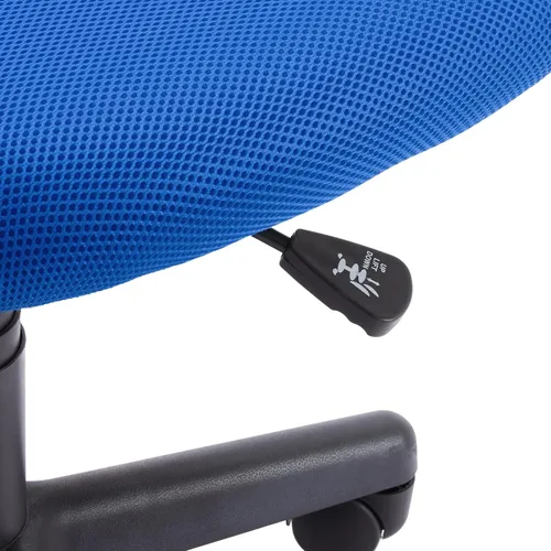 Vista 7 de Amazon Basics Silla de escritorio de la oficina de tareas de la computadora de atrás con ruedas giratorias - azul