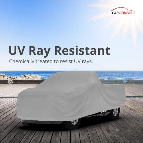 Vista 5 de CarCovers - Funda resistente a la intemperie para camión, compatible con Chevrolet 1960-1989 C-K Regular Cab, ~ 8 pies, cubierta para exteriores