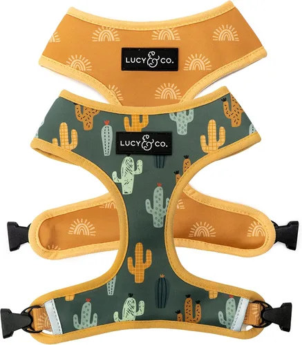 Vista 22 de Lucy & Co. - Arnés reversible para perros, bonito, arnés de diseño, talla XS a XL, chaleco acolchado ajustable para pasear con facilidad