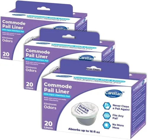 Vista 11 de Carebag - Forros para cómoda con almohadilla súper absorbente, 20 unidades, grado médico, se adapta a cualquier cubo de cómoda estándar para mesita