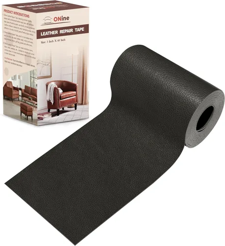 Vista 68 de Cinta de reparación de piel de 3 x 60 pulgadas, parche autoadhesivo de reparación de piel para sofás, muebles, asiento del conductor (color negro)