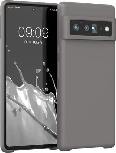 Vista 113 de kwmobile Funda Compatible con Google Pixel 6 Pro - Funda de Teléfono de Silicona TPU con Acabado Suave - Azul Caribe