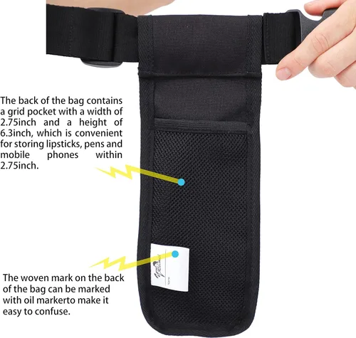 Vista 3 de Bolsa de botella de masaje, funda para masaje, funda para masaje, loción de masaje, funda de aceite de masaje (YR-1KD-negro)