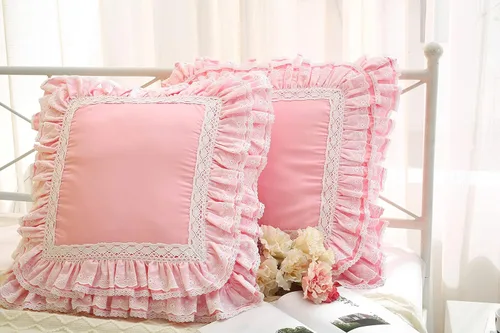 Vista 14 de Juego de 2 fundas de almohada con encaje blanco con flores 3D de aspecto retro noble y lujoso elegante, 100% algodón, tamaño estándar