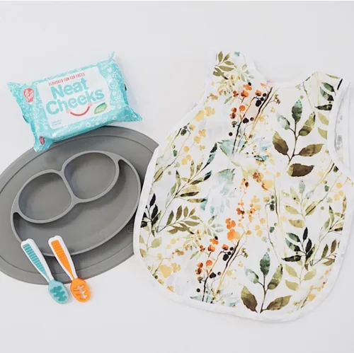 Vista 13 de BapronBaby Autumn Leaves Bapron - Babero más seguro sin corbata para el cuello para bebés y niños pequeños, suave, impermeable, resistente a