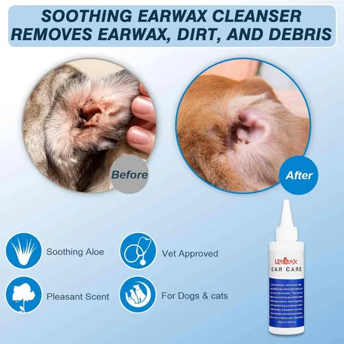 Vista 4 de UrbanX Enzymatic Solution for Horgi and Other Mixed Breed Dogs Dogs to Soothe Ear Infections for Itch Relief, 4.09oz