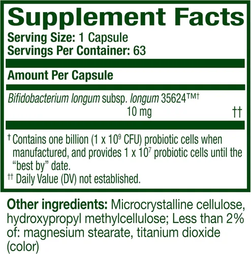 Vista 8 de Cápsulas de suplemento probiótico de Alinear; 63 unidades (el embalaje puede variar)
