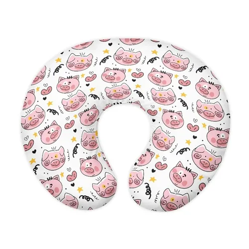 Vista 20 de Funda de almohada de lactancia con cremallera oculta, gatos negros, patas de perro, agradable a la piel para mamás/bebé, funda de almohada elástica
