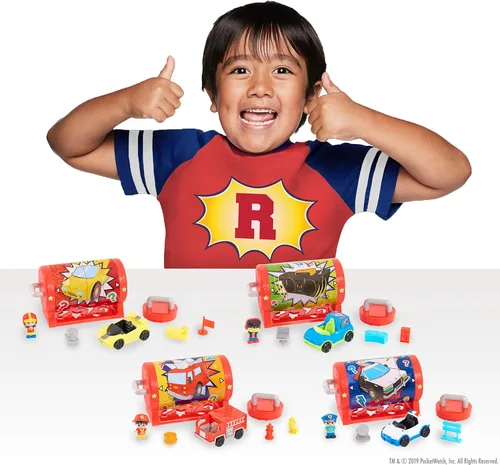 Vista 2 de Ryan's Mystery Playdate - Caja de rompecabezas, figura de Racer Ryan, vehículo y tres accesorios