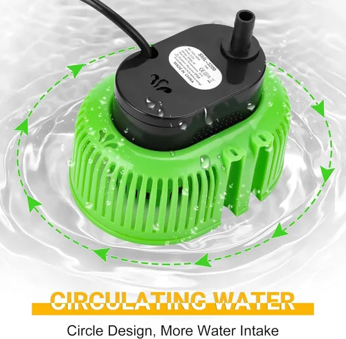 Vista 7 de Bomba de cubierta de piscina sobre el suelo - Bomba sumergible de sumidero de agua para natación, con manguera de drenaje y cable de alimentación