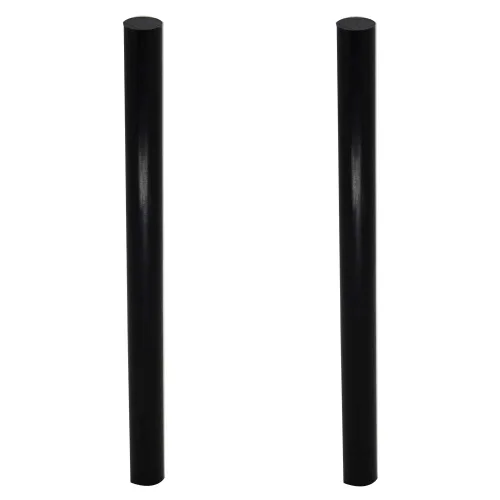 Othmro 2 barras redondas de plástico PE de 0.787 in de diámetro exterior de 1.0 ft de longitud, varillas de plástico redondas de plástico para