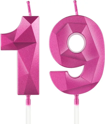 Vista 133 de Velas Número 1, Velas de Primer Cumpleaños, Vela Roja de Feliz Cumpleaños para Pastel, Decoraciones de Cobertura de Pastel de Diseño 3D para Niñas