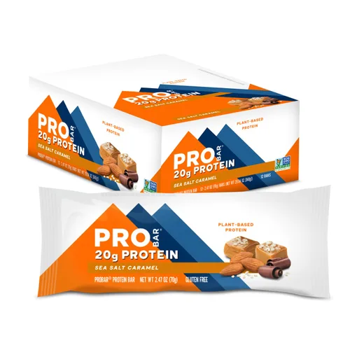 Vista 7 de PROBAR - Barra de PROTEÍNA, Brownie de Chocolate, Sin OGM, Sin Gluten, Saludable, A Base de Plantas, Ingredientes de Alimentos Integrales, Energía