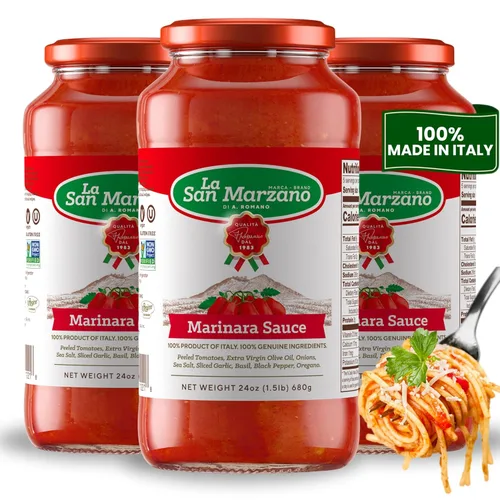 Vista 12 de La San Marzano Salsa Arrabiata, 13 oz, Salsa para Pasta Hecha en Italia, Tomate Multiusos de Primera Calidad, Todo Natural, Dieta Mediterránea, Sin