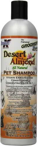 Groomers Edge Desert Almond Champú para perros y gatos, 16 onzas (DK190)