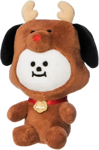Vista 2 de AURORA, 61496, BT21 Productos Oficiales CHIMMY Winter, Soft Toy, Marrón y Blanco