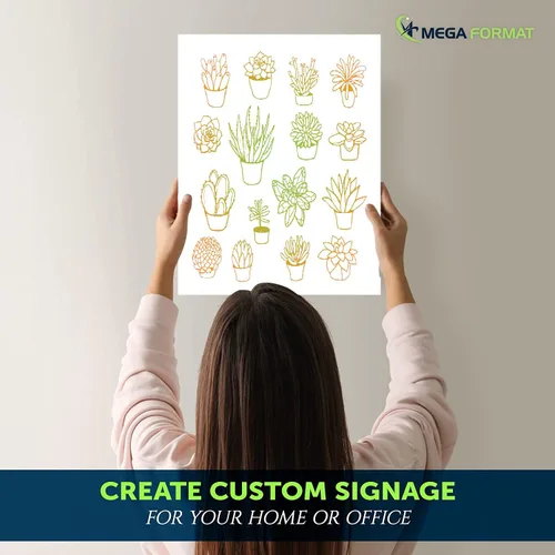 Vista 5 de Mega Format Hojas de plástico de PVC expandido, hoja blanca rígida de 8.5 x 11 pulgadas para manualidades, señalización y exhibiciones, tablero