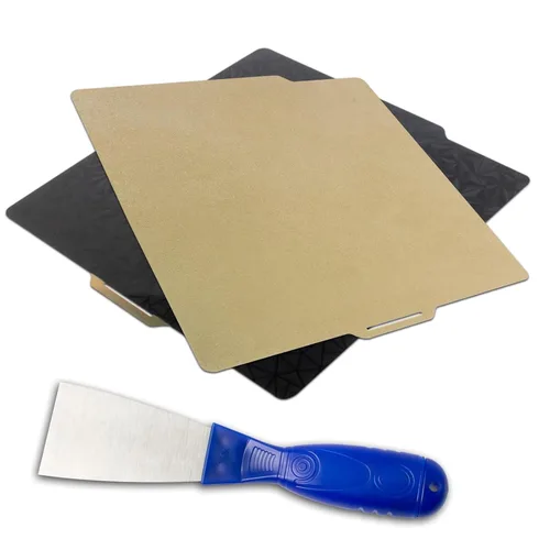 Vista 9 de Geeetech PEI Placa de construcción para Bambu Lab A1 Mini impresoras 3D, 7.244x7.244 in (7.24x7.24 pulgadas), hoja PEI texturizada de doble cara