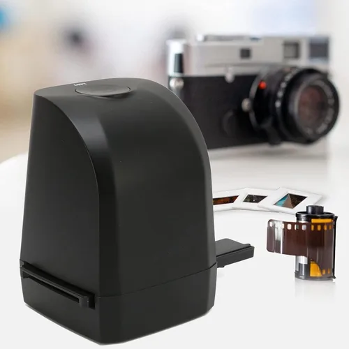 Vista 3 de Film Slide Scanner, 35mm Film Negatives Slides Scanner, with 8MP CMOS Sensor Portable Film Negative Scanner Converter Support for Connection JPEG