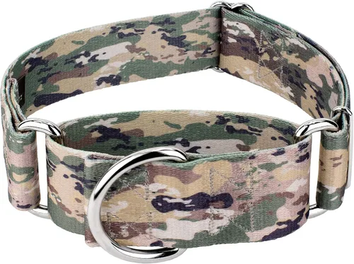 Vista 18 de Country Brook Petz - Collar para perro Martingala de camuflaje azul con 10 diseños resistentes (1 1/2 pulgadas, mediano)