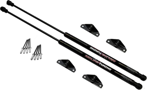 Vista 7 de Redline Tuning 21-20001-02 Hood QuickLIFT Plus System Compatible with Jeep Cherokee 1986-2001 (All Black Components)