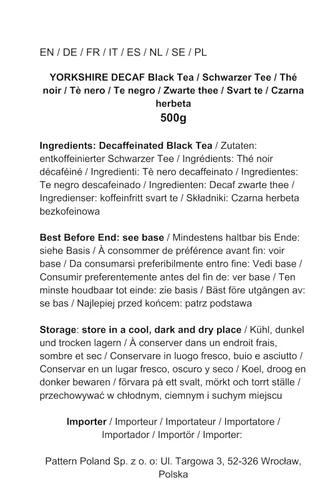 Vista 7 de Taylors of Harrogate Yorkshire Tea Decaf 160 bolsitas de té