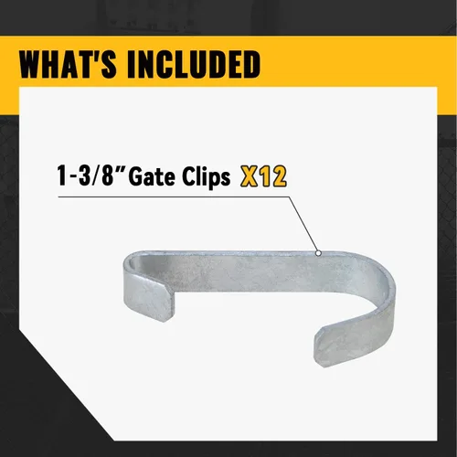 Vista 6 de VIVIDA Clips de puerta de 1-3/8 pulgadas para valla de eslabones de cadena, banda de clip para panel de perrera para tubo de diámetro exterior
