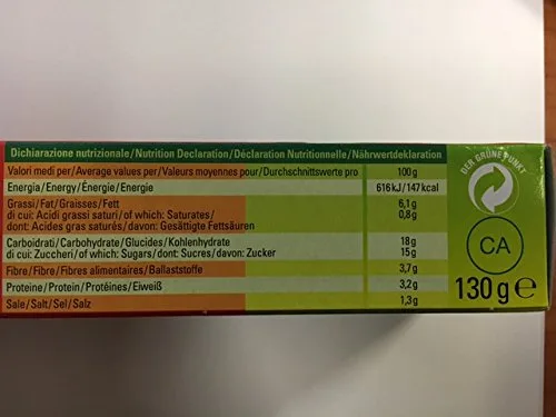 Vista 2 de Ortolina, souce italiano de tomate con verduras. 10 tubos 4.6 oz (130 gr)