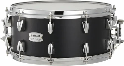 Vista 6 de Yamaha Tour Custom Tambor de Caja de 14'' x 6.5'' con Carcasa de 6 Capas de Arce 100% en Satén Butterscotch, Caja Multiusos para el Baterista Serio