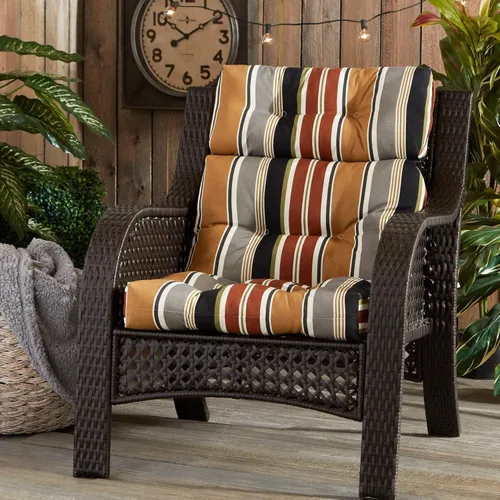 Vista 136 de Greendale Home Fashions Aloha - Cojín para silla de respaldo alto para exteriores de 44 x 22 pulgadas