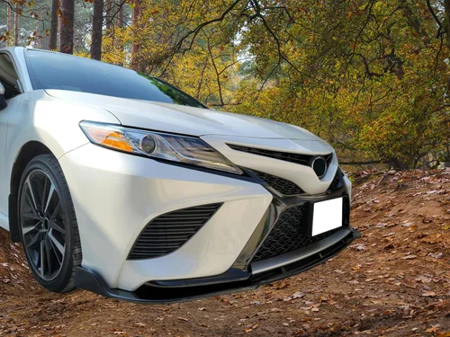 Vista 7 de Labio de parachoques delantero compatible con Toyota Camry SE/XSE/Hybrid SE 2018-2020 solamente, kit de carrocería de alerón de barbilla frontal PP