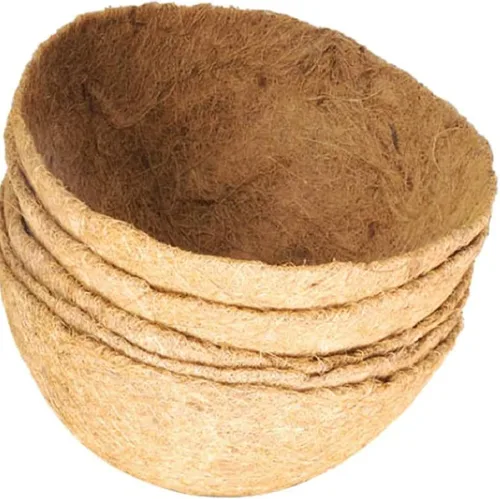 Vista 3 de ASkinds 3 piezas redondas de repuesto para cesta colgante de coco, cesta de fibra de coco para jardín, maceta de flores (14 pulgadas)