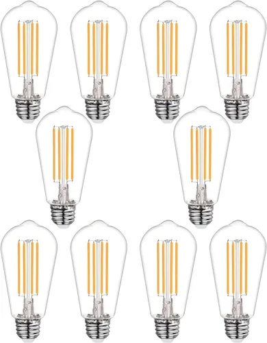 Vista 8 de Bombillas LED Edison regulables de 40 W, bombillas vintage con base E26, bombillas Edison de filamento cálido de 2700 K para candelabros, colgantes