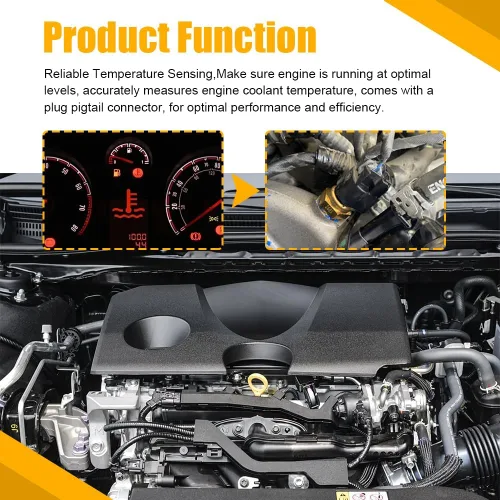 Vista 3 de Sensor de temperatura del refrigerante del motor, sensor de temperatura del agua, accesorios de automóvil, sensor de temperatura automotriz