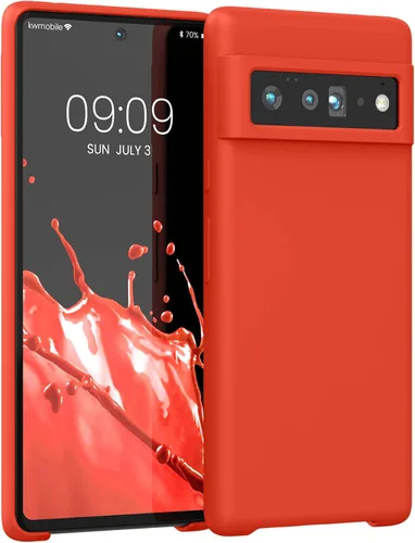 Vista 16 de kwmobile Funda Compatible con Google Pixel 6 Pro - Funda de Teléfono de Silicona TPU con Acabado Suave - Azul Caribe