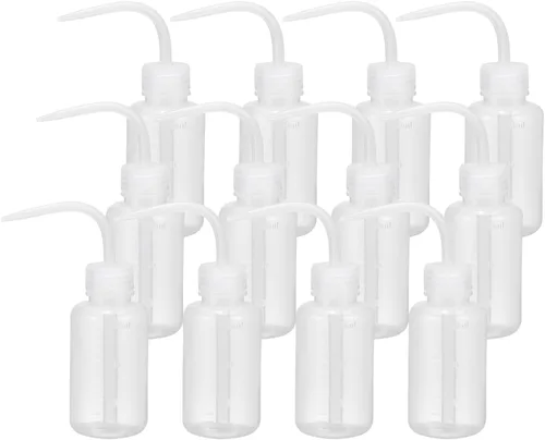 Vista 10 de PATIKIL 12 botellas de lavado, 5.1 fl oz, 5 onzas, botella de riego de plástico para suculentas, enjuague de tatuajes, extensiones de pestañas