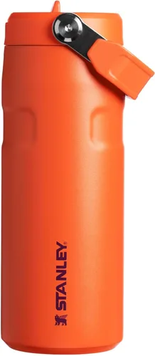 Vista 40 de STANLEY - Botella de agua IceFlow Flip Straw 2.0 con pajilla abatible, para viajes y deportes, acero inoxidable aislado, sin bisfenol A, 24 onzas