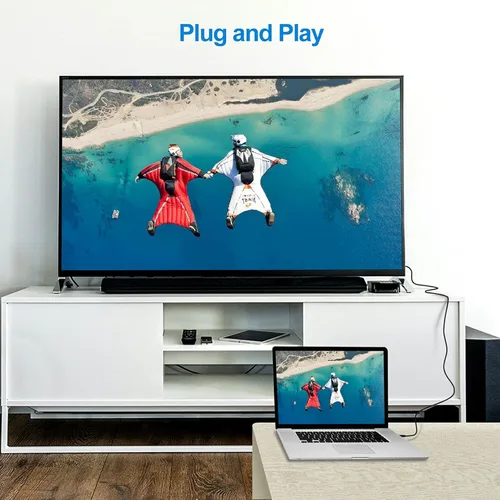 Vista 6 de Rankie Cable mini HDMI a HDMI, alta velocidad compatible con Ethernet 3D y retorno de audio (6 pies)