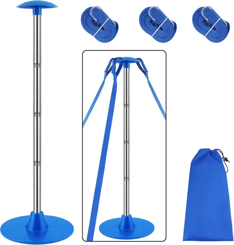 Vista 8 de Postes de soporte para cubierta de barco, sistema de soporte de cubierta de barco de acero inoxidable con correa de cincha, extensión de 4 etapas