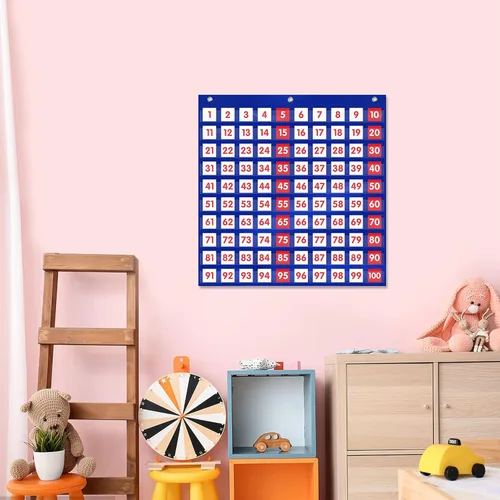 Vista 5 de Cien gráficos de bolsillo con 200 tarjetas flash, adecuadas para contar en el aula, aprendizaje de organización