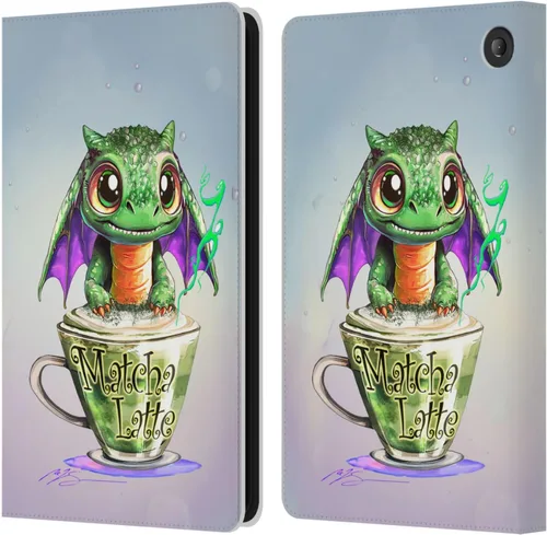 Vista 37 de Head Case Designs Officially Licensed Ruth Thompson Boba Tea Cup O Dragons Leather Wallet Case Compatible with Kindle Paperwhite 1/2 / 3