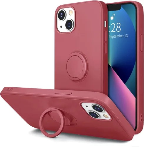 Vista 15 de Hython Funda para iPhone 13 con soporte de anillo [soporte de anillo giratorio de 360° con soporte magnético] [Soporte de montaje en automóvil]