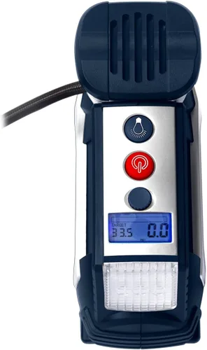 Vista 5 de Campbell Hausfeld AF010400 bomba infladora portátil, 12 voltios, 150 PSI, con luz de seguridad y accesorios