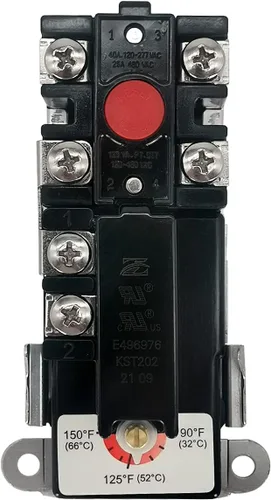 Vista 7 de Z ero KST200 Termostato calentador de agua, termostato inferior, certificación UL, negro