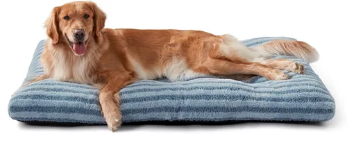 Vista 11 de FURTIME Cama lavable para perros pequeños, camas de lujo para jaulas de perros, cojín cómodo y esponjoso para perrera, alfombrilla antideslizante