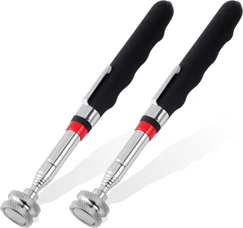 Vista 18 de 1 Pieza Herramienta de Recogida con Linterna Magnética Telescópica de 3.5 Libras con Luces LED, Varilla Magnética Extensible de 7" a 27