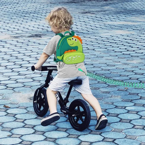 Vista 6 de Accmor Mochila con arnés para niños pequeños con correa, lindas mochilas con dinosaurios con enlace antipérdida en la muñeca, lindas pulseras