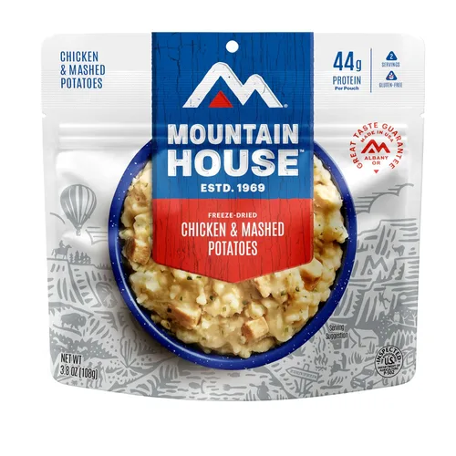 Vista 31 de Mountain House Pasta Primavera Comida liofilizada para mochileros y camping Vegetariana 2 porciones