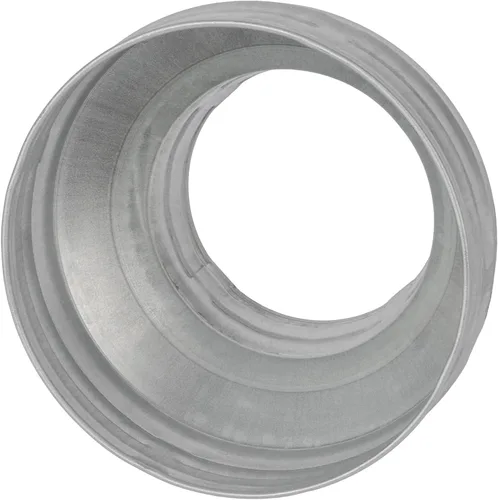 Vista 9 de Reductor de conducto redondo de 6 a 4 pulgadas - Aumentador de tubería de acero galvanizado de ajuste macho - Acoplamiento para sistemas