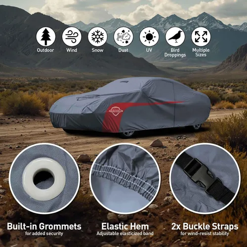 Vista 5 de USCarcover Funda ligera para automóvil Volkswagen Beetle 1954-2015 Sedan de 2 puertas, cobertura completa resistente al agua